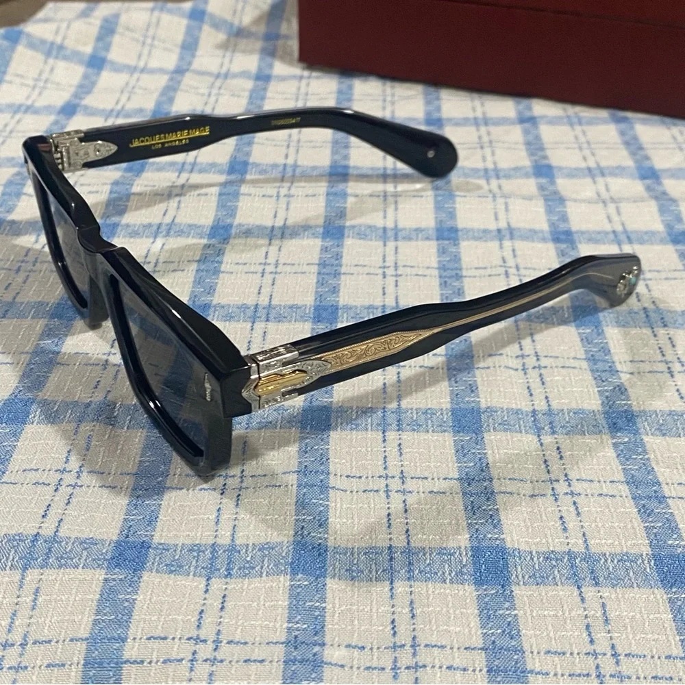 Jacques Marie Mage Black Square Sunglasses